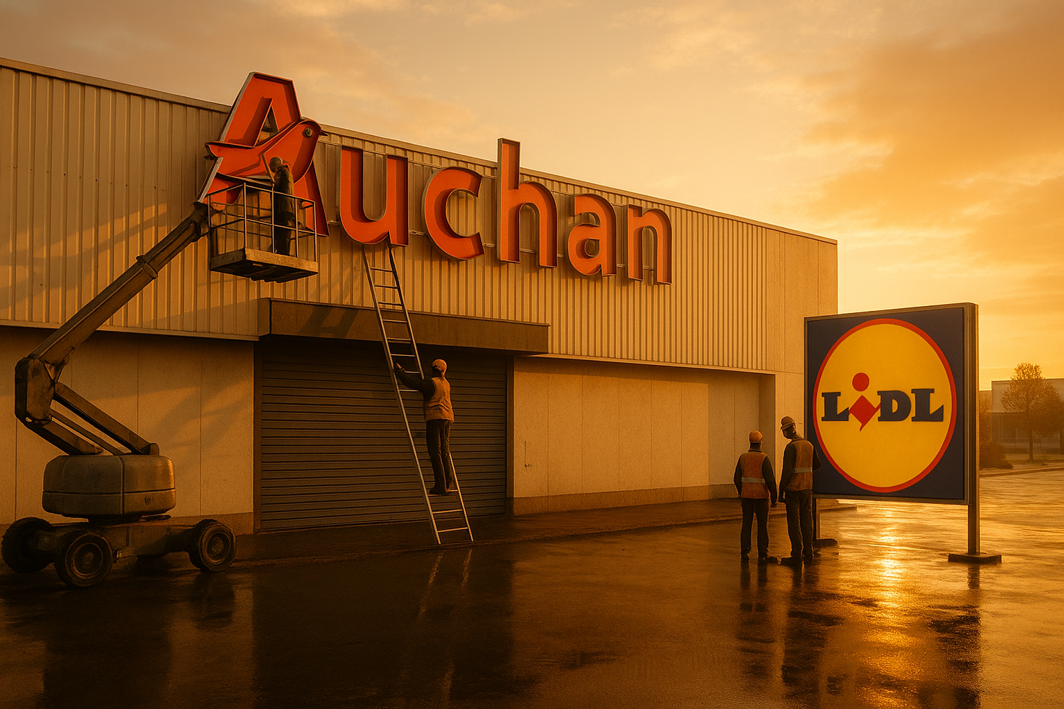auchan fermeture lidl france