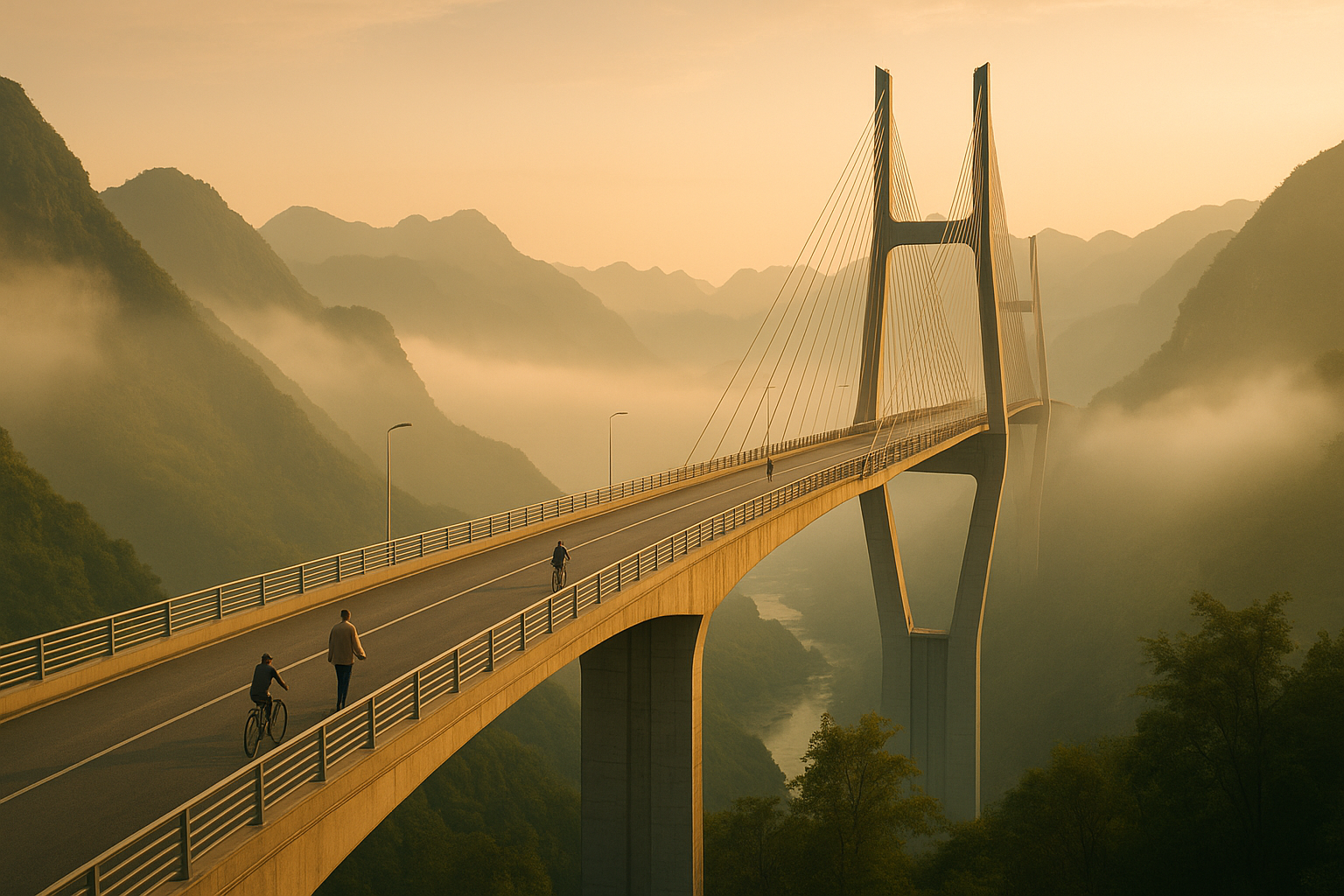 La Chine inaugure un pont vertigineux en un temps record