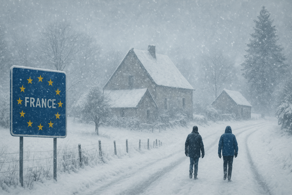 neige France novembre 40 cm