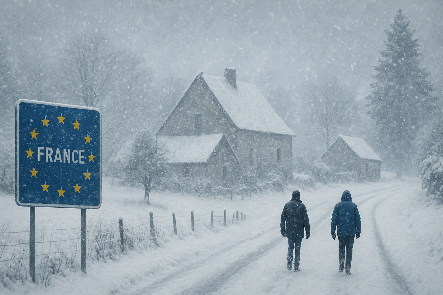 neige France novembre 40 cm